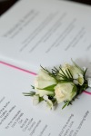 cream spray rose buttonhole by Your London Florist