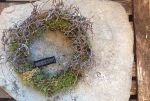 decorated moss wreath