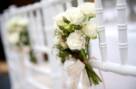 wedding chair flowers